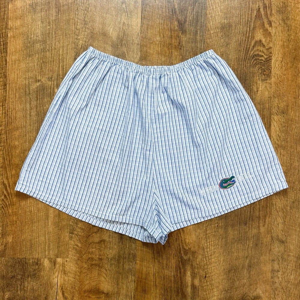 Vtg Y2k Florida Gators Boxer Shorts Sz S/M Blue W… - image 1